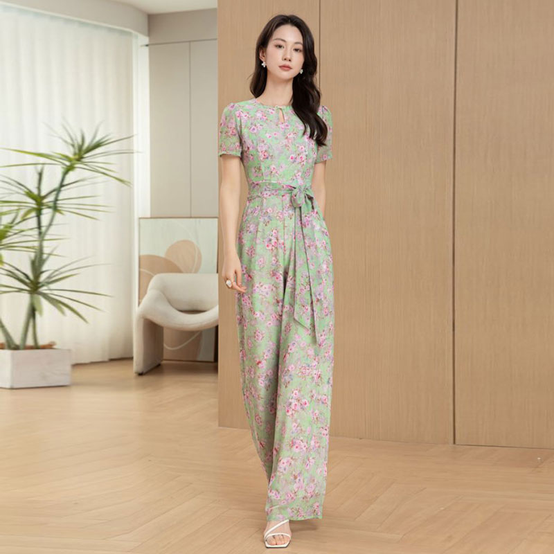 2025夏新款女式连体长裤