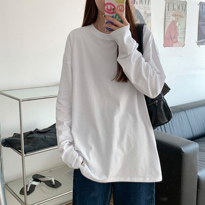 白色百搭短袖t恤女春夏宽松显瘦外穿内搭慵懒bf风叠穿打底衫上衣