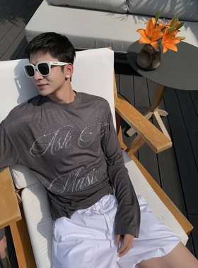 ESC MAN STUDIO/自制 衣柜里必不可少的一件慵懒风烫钻长袖T恤