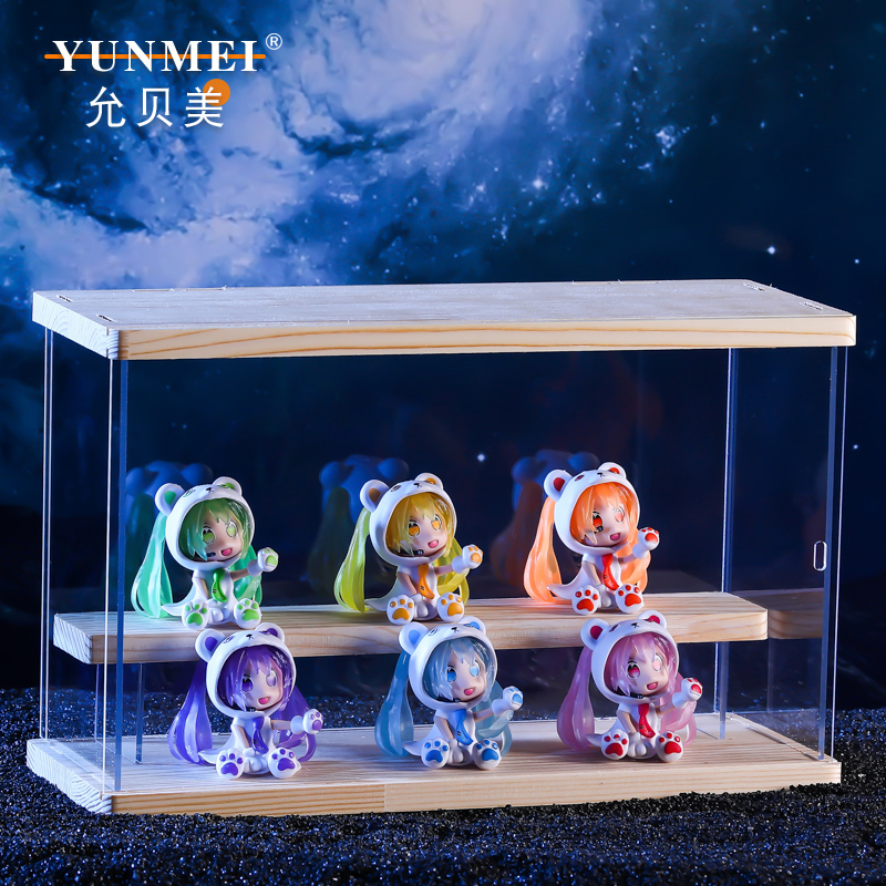 允贝美可爱卡通盲盒玩具人偶摆件