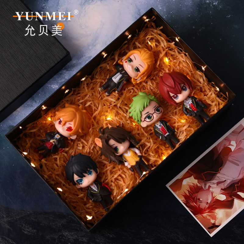 q版全套扭曲仙境摆件莱昂纳手办模型透明展示盒玩具公仔生日礼物