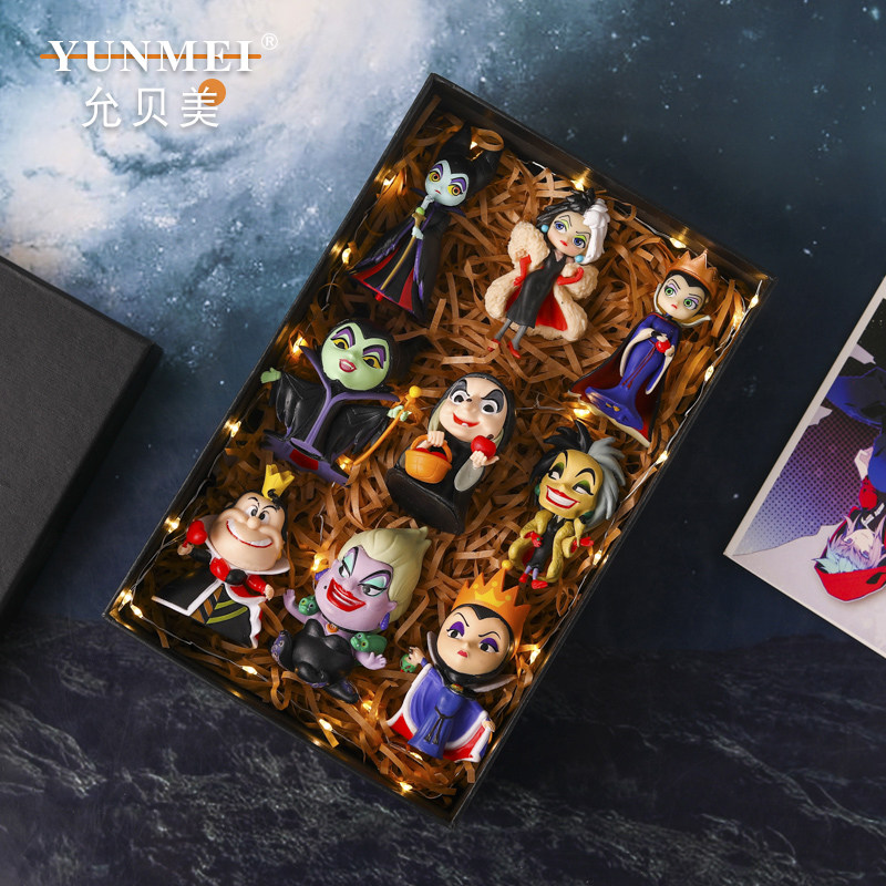 反派公主手办坏皇后黑女巫库伊拉公仔盲盒男女孩儿童可爱玩具摆件