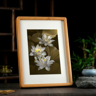 十四年专业厂家定制书法字画框榫卯挂墙中式实木相框空框摆台装裱