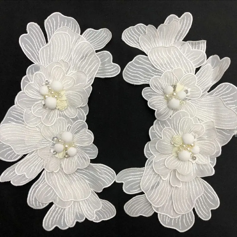现货钉珠刺绣服装辅料花边立体