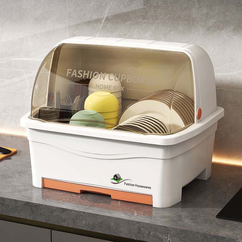 碗筷收纳盒特大小号家用抽屉式碗柜厨房多功能收纳放碗盘沥水碗架