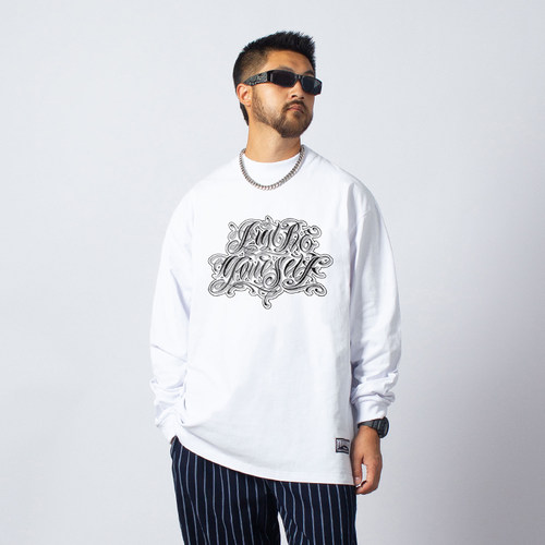 街舞oldschool印花长袖T恤