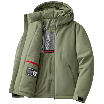 飞行者冬季厚款防风连帽休闲棉服