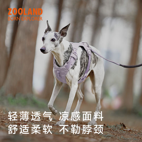 ZOOLAND狗狗胸背带牵引绳工字遛狗小中大型犬防爆冲挣脱宠物背心
