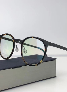 正品LINDBERG林德伯格9704眼镜框姜文同款 丹麦超轻钛复古眼镜架