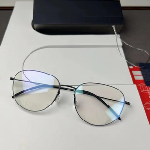 正品LINDBERG林德伯格5512眼镜框 时尚潮男纯钛复古圆框近视镜架