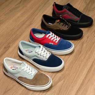 Vans Era Skate Pro红蓝拼接复古男女情侣低帮专业滑板鞋