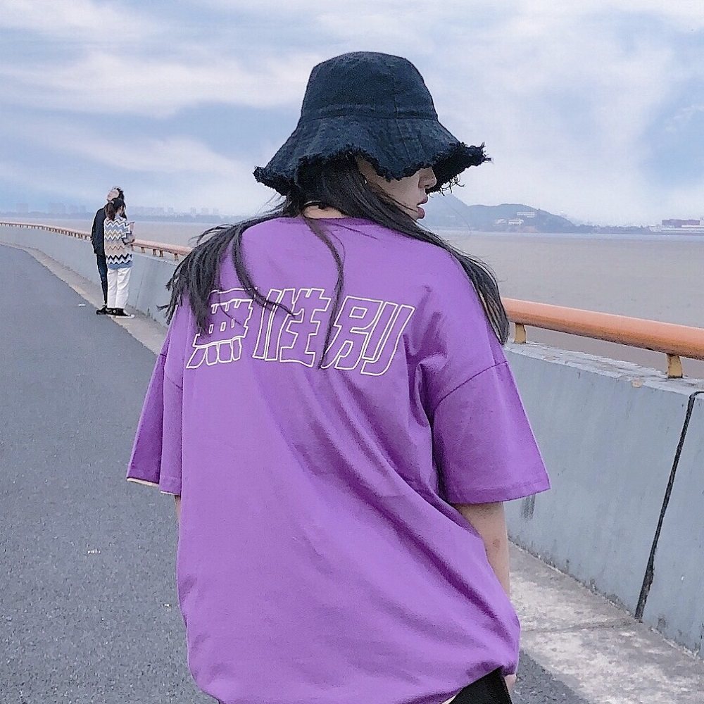 FWBS Summer Cotton Gender violet Chaopai Easy Under clothes Missing BF lovers men and women Hip hop Short sleeved Tee Shirtin the Men's clothing, T-shirt  category - from Buy2taobao.com to provide professional Taobao agent buy service