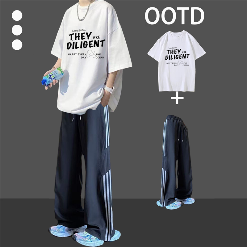 一套穿夏季衣服搭装长裤短
