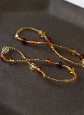 山手作琉璃手链女小众手串