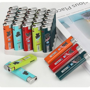 金博弘个性 金属防爆ins批发家用一次性网红充气防风火机超市印字