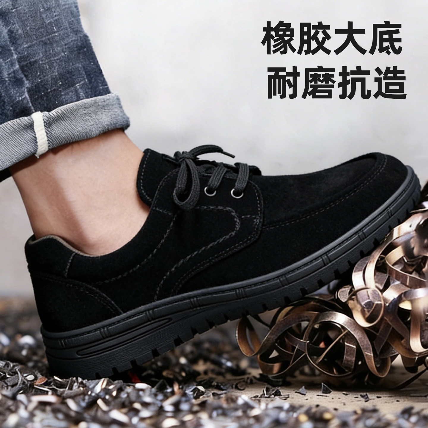 3735真皮电工绝缘鞋防滑耐磨工作鞋真皮透气防臭劳保鞋男女款包邮