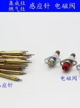 燃气灶集成灶配件单线双线热电偶电磁阀感应铜针安全熄火保护探头