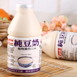 台湾进口 正康原味纯豆奶饮料 营养早餐豆浆 330ml*6 瓶装 包邮