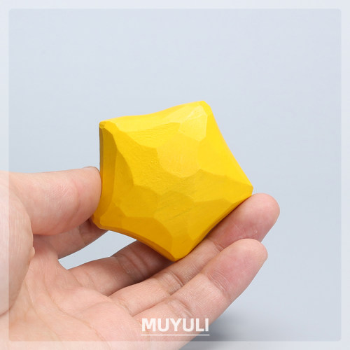 木质手工木雕摆件星星电脑桌摆件生日毕业礼物女情绪解压送男友