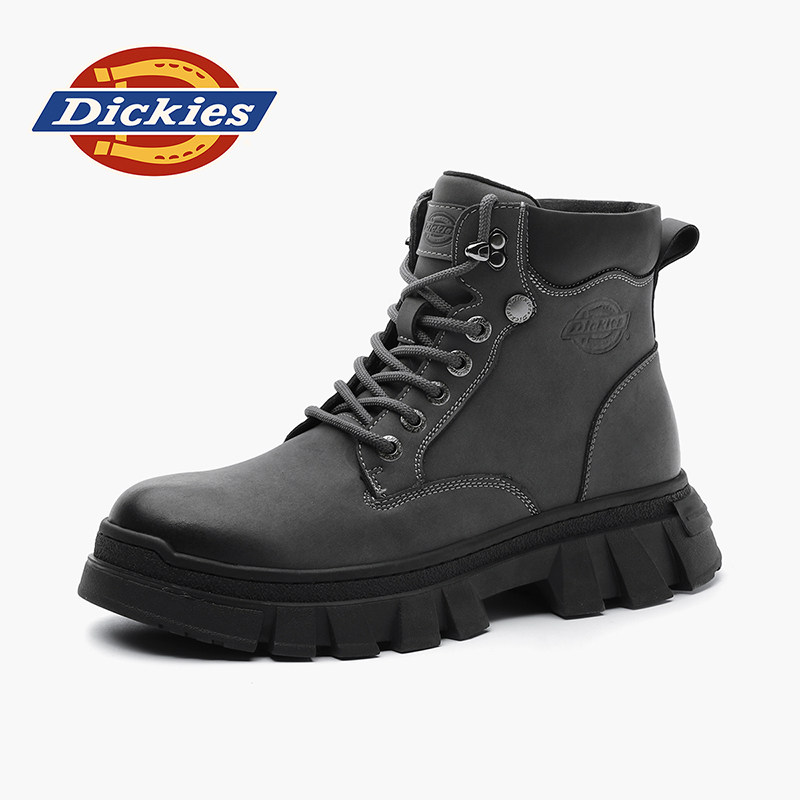 Dickies马丁靴男款加绒棉鞋雪地靴2026新款男鞋夏季男士工装靴子
