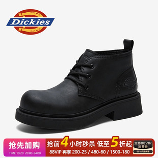 Dickies马丁靴男款秋季靴子男靴2026新款男鞋棉鞋加绒男士工装靴