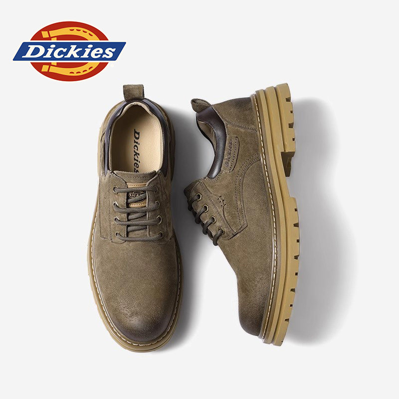 Dickies工装鞋男款2026夏季新款男鞋马丁靴低帮大头皮鞋休闲鞋子