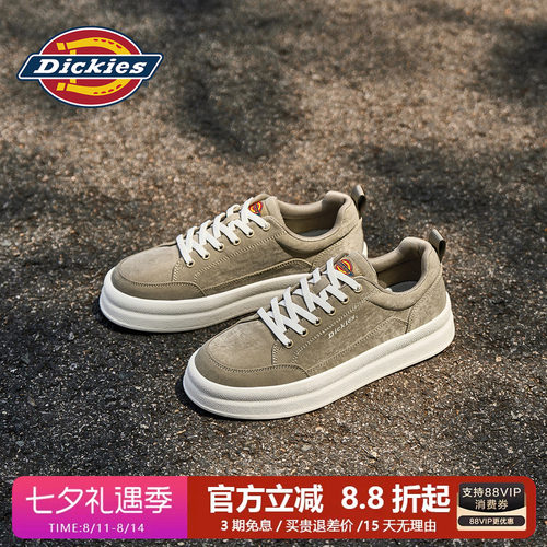Dickies帆布鞋男厚底增高板鞋