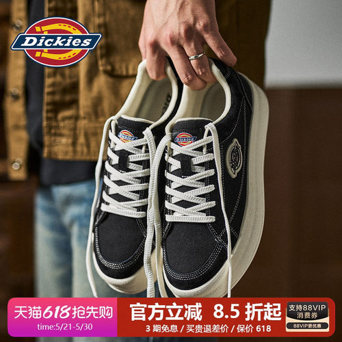 Dickies板鞋男款厚底百搭休闲鞋