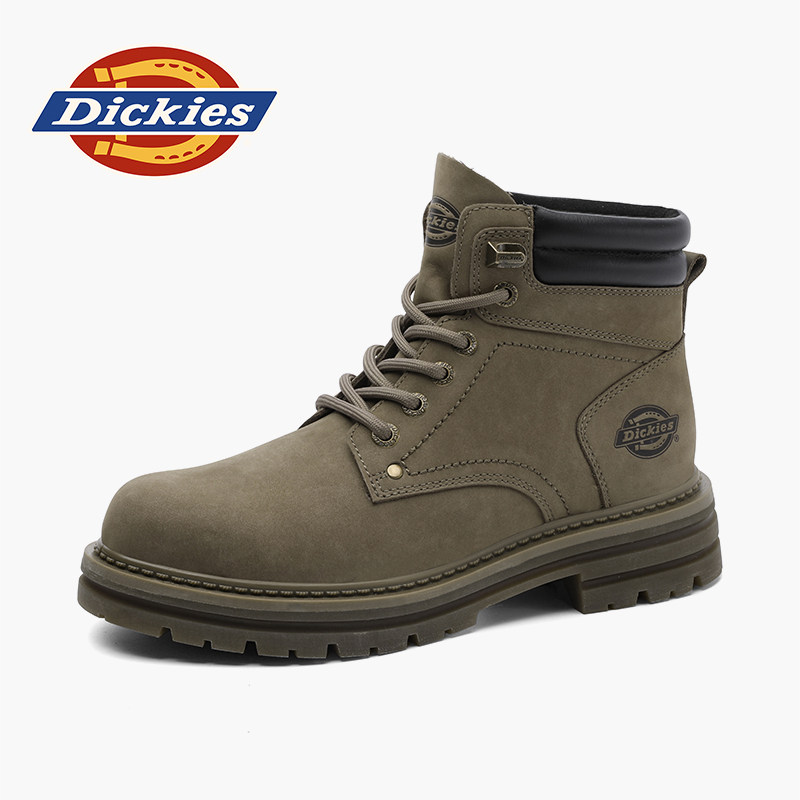Dickies马丁靴男款夏季中帮靴子男靴2026新款男鞋英伦男士工装靴