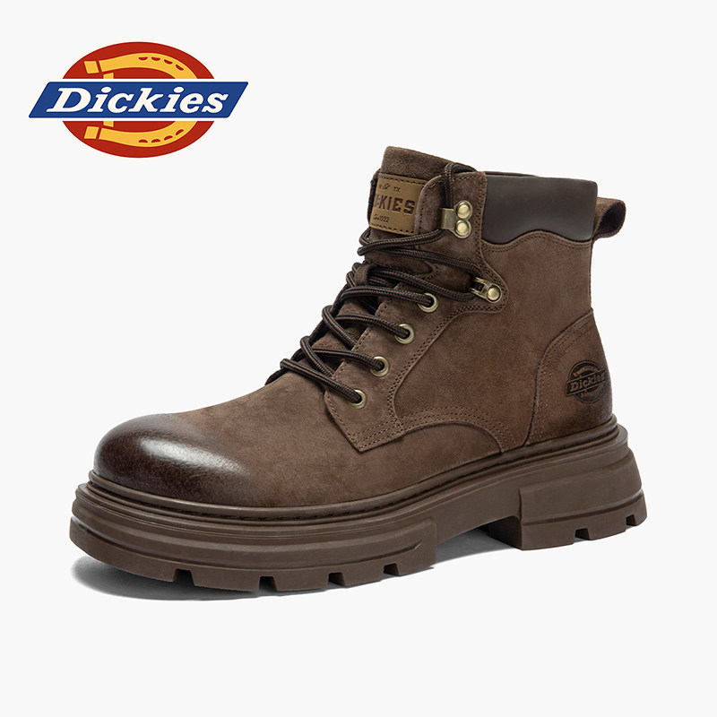 Dickies马丁靴男款冬季2026新款男鞋加绒棉鞋雪地靴男士工装靴子