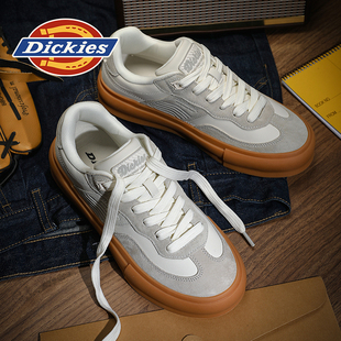 Dickies男鞋2026新款冬季鞋子男款厚底德训鞋小白鞋男士休闲板鞋