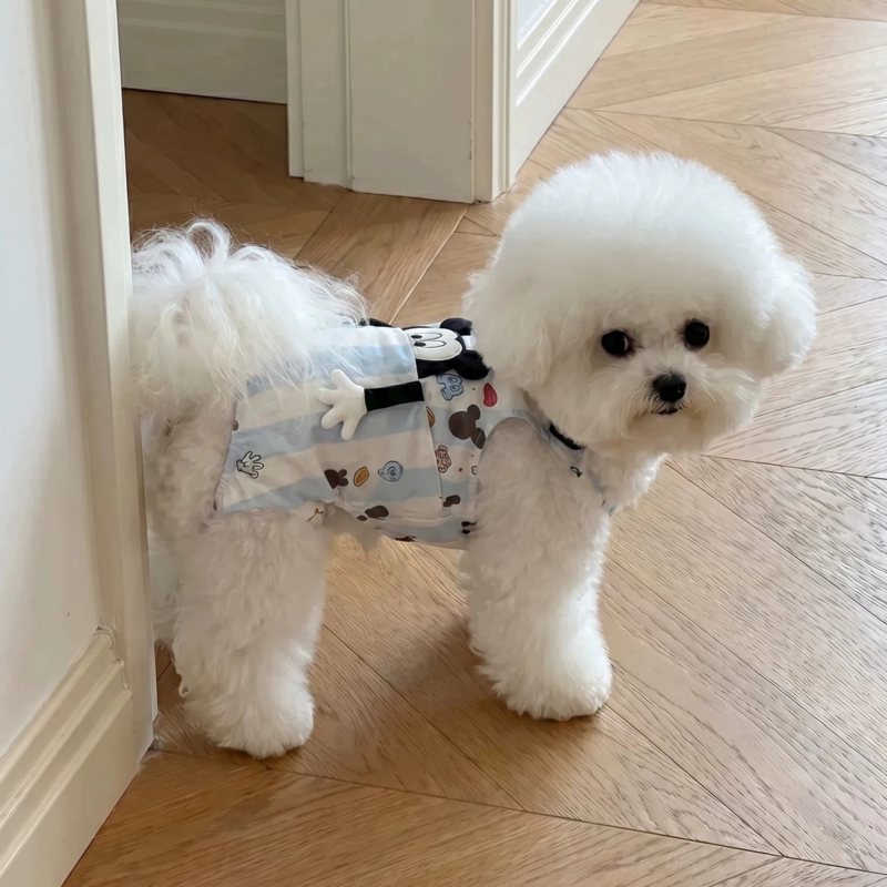 宠物衣服夏季薄款连体裤狗狗猫咪可爱洋气立体卡通拥抱背带裤