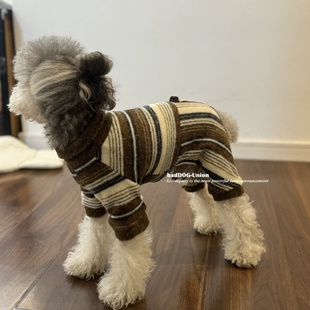 秋冬狗狗衣服四脚衣内搭雪纳瑞泰迪腊肠比熊马尔济斯博美约克夏猫