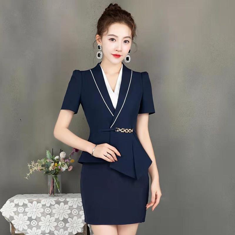 ktv酒吧夜场公主工作服包厢包房dj工服新款付服务员短袖夏两件套图片