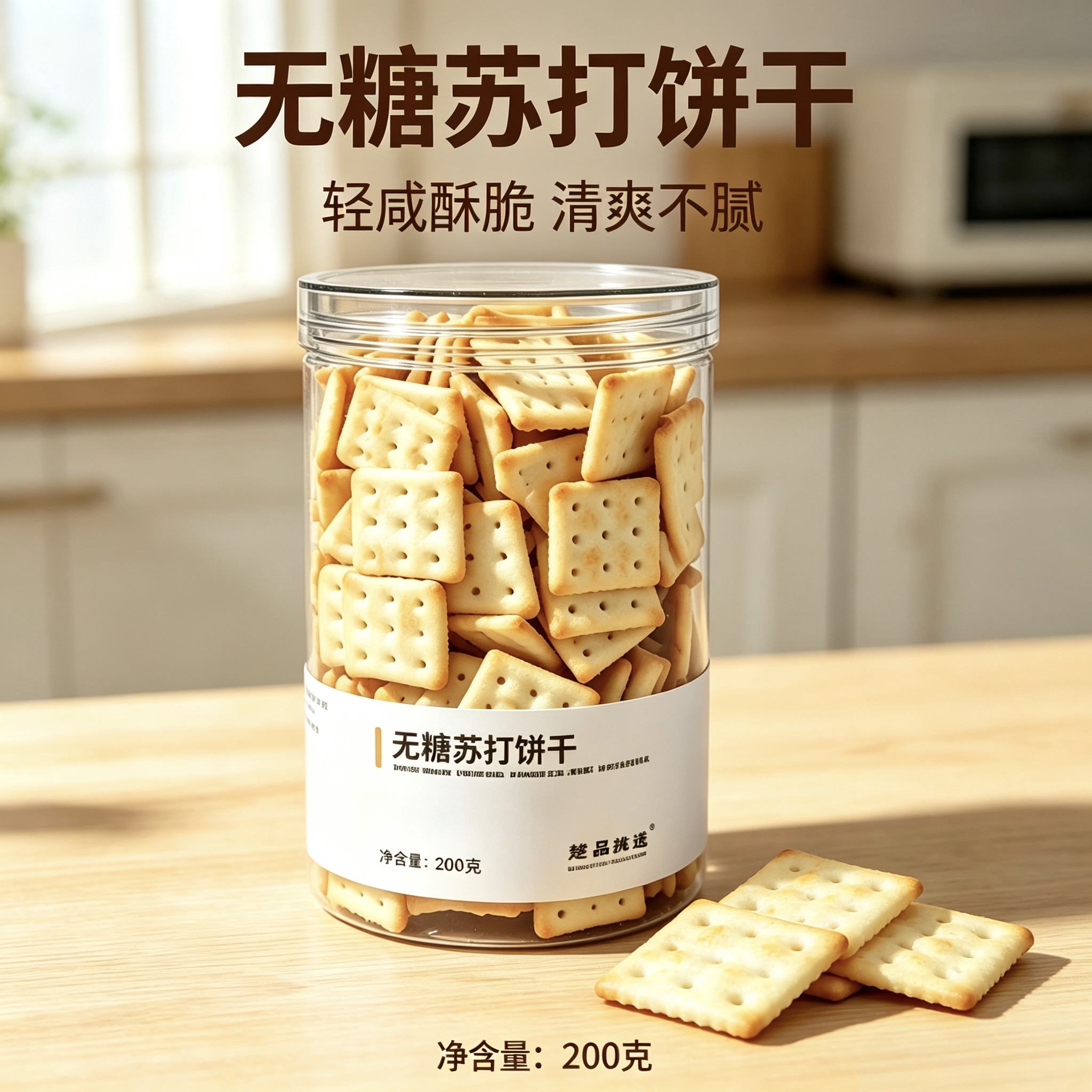 无糖苏打饼干追剧解馋囤货小零食