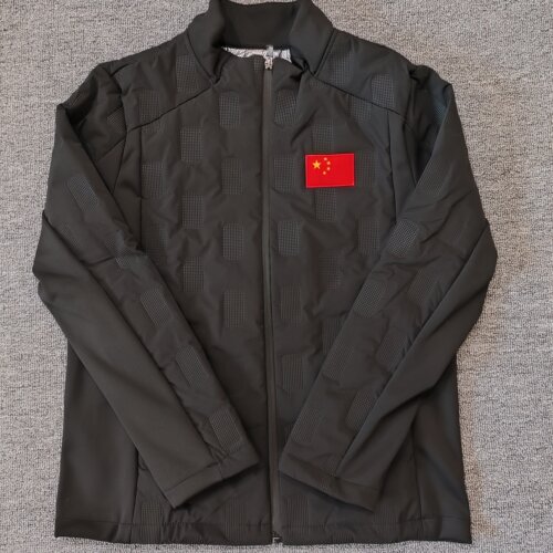 国家队轻薄短款保暖运动棉服外套