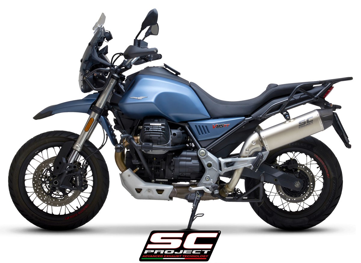 机车改装 原装正版 SC排气 摩托古兹GUZZI V85TT XPlorer系列尾段