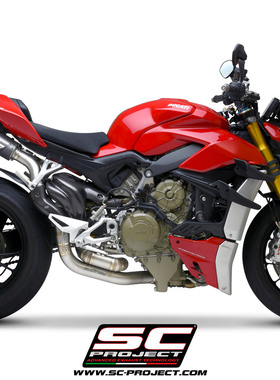 意大利SC排气原装正版杜卡迪街霸V4改装20款CRTM2钛合金中尾段