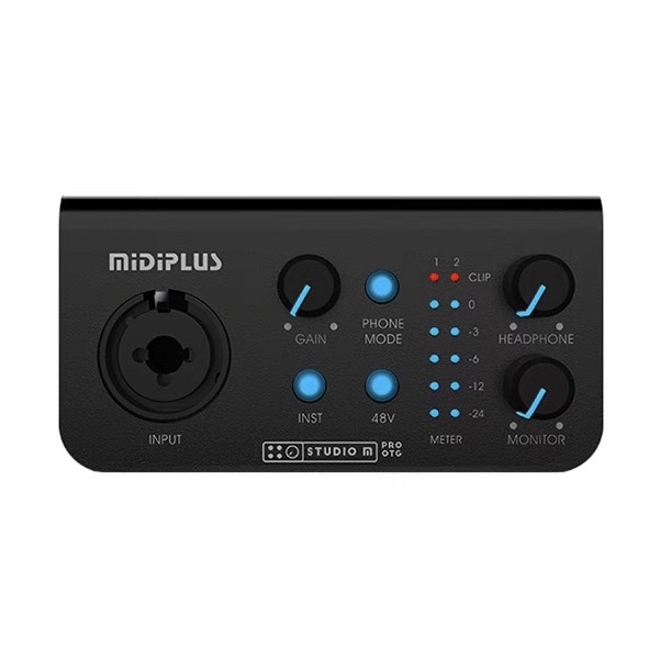 MIDIPLUS STUDIO M PRO OTG迷笛声卡主播直播K歌配音手机电脑通用