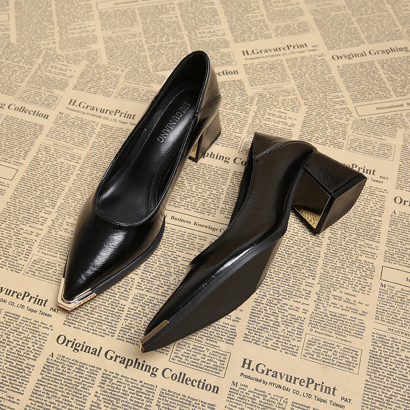 绝美法式高跟尖头单鞋女2026