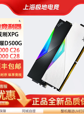 威刚6000C26龙耀D500G D300Gc28台式机电脑内存条RGB灯条套条