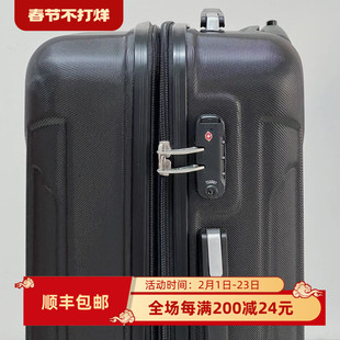 外贸拉杆箱男女通用20寸登机箱黑色旅行箱万向轮密码锁静音行李箱