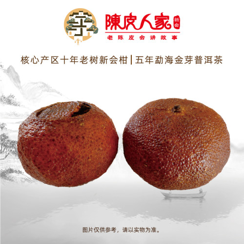 陈皮人家 正宗新会柑普茶陈皮茶 自用散装250克