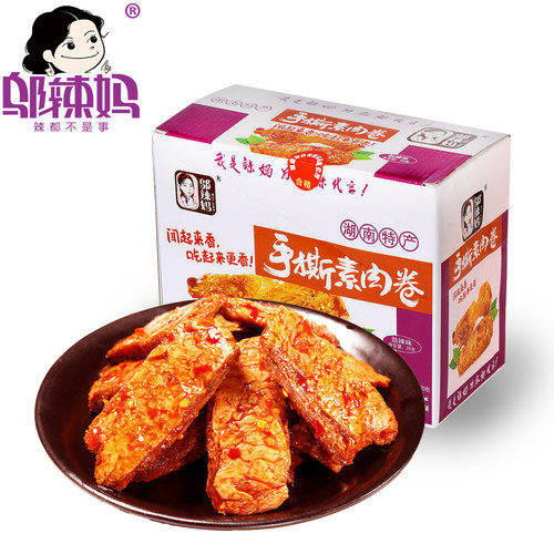 邬辣妈盒装手撕素肉25g*20包豆