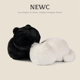NEWC新宸优品躺平黑白猫咪毛绒抱枕创意可爱超软床上睡觉礼品靠垫