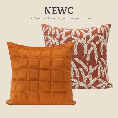 新宸优品抱枕沙发重工绣花绗缝