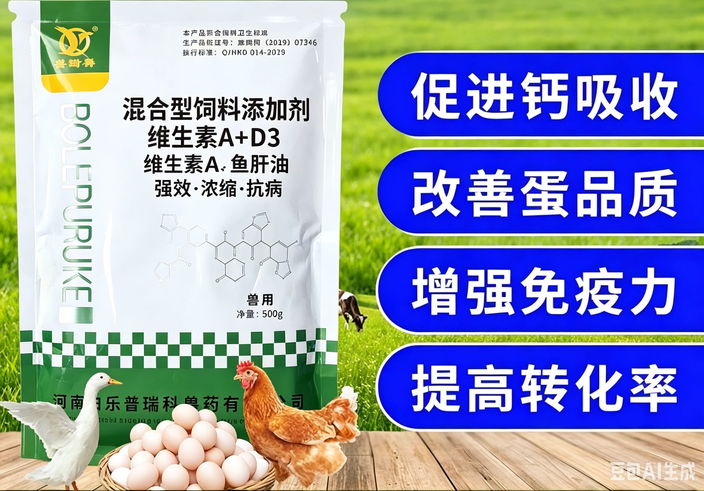 兽用浓缩鱼肝油补充电解多维蛋鸡饲料添加剂