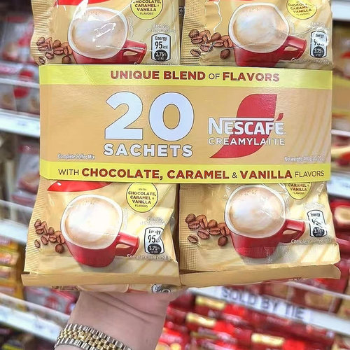 菲律宾原装进口雀巢拿铁咖啡NESCAFE原味creamylatte香浓可口400g