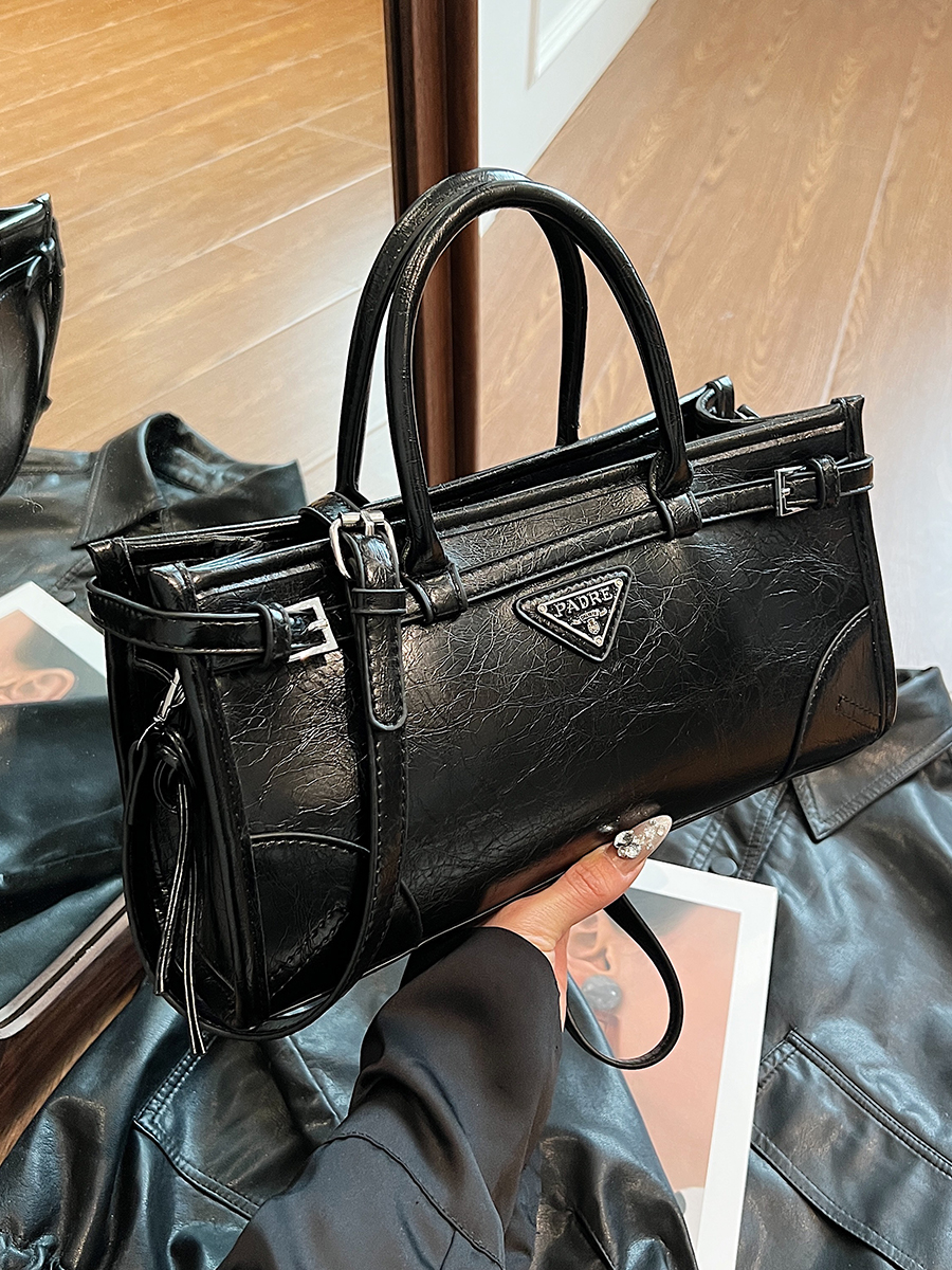 亿尚靓时尚通勤包油蜡皮包包