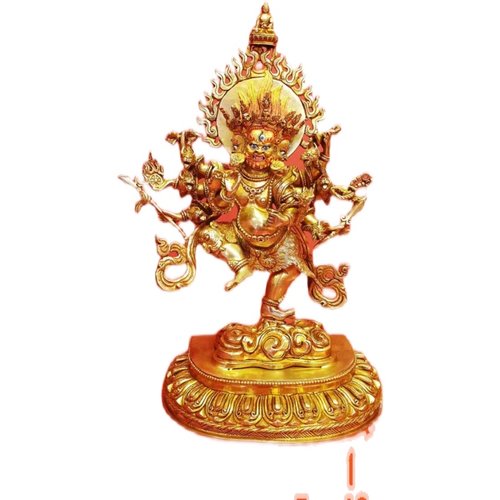 尼泊尔精品铜鎏金工艺 秽迹金刚像 高34㎝ 尼泊尔直邮